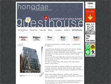 Tablet Screenshot of hongdaeguesthouse.com